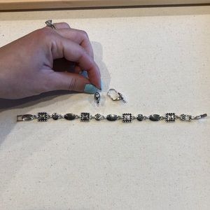 Napier earrings and bracelet set